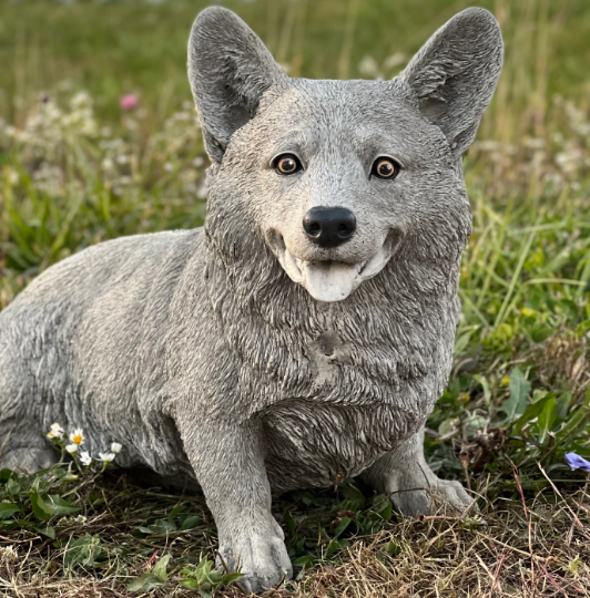 Large sitting Corgi statue