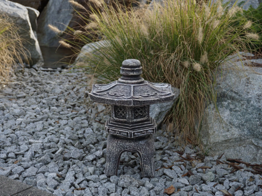 Painted Pagoda Lantern outdoor statue