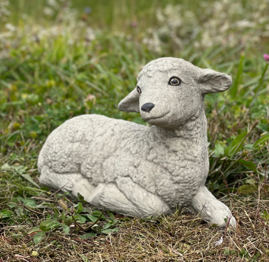 Concrete Sheep figurine