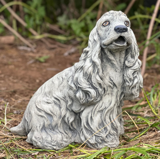 Spaniel dog garden figure