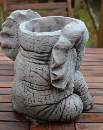 Elephant planter statue