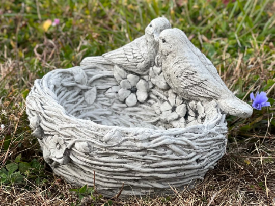 Concrete Drinker For Birds sculpture