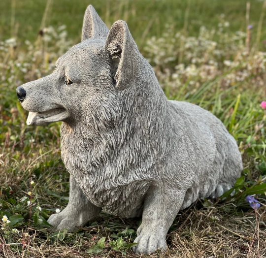 Large sitting Corgi statue