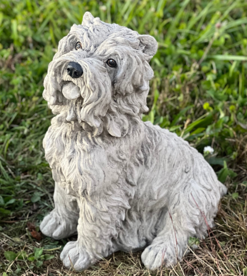 Maltese shih tzu statue