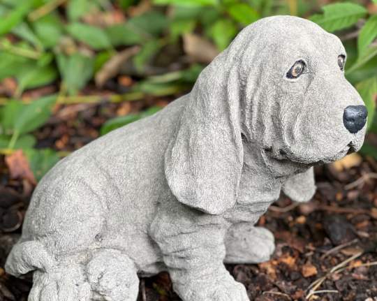 Massive Basset dog statue