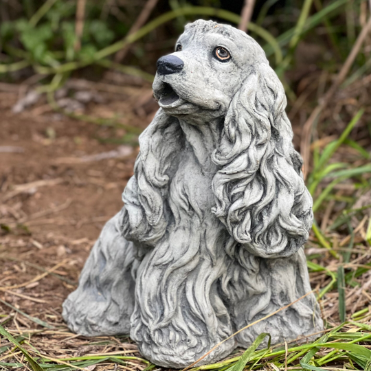 Spaniel dog garden figure