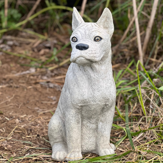 Concrete boxer statue