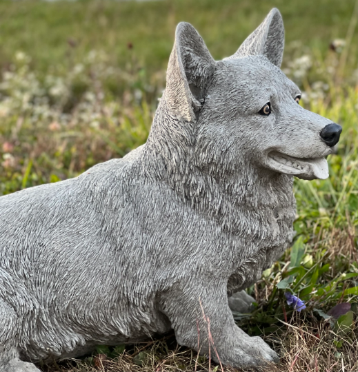 Large sitting Corgi statue