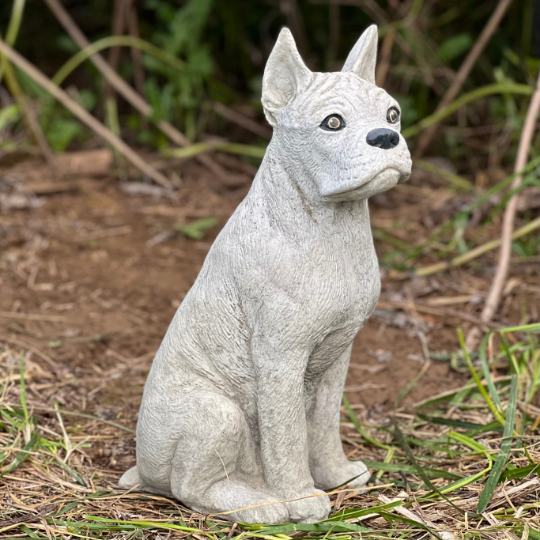 Concrete boxer statue