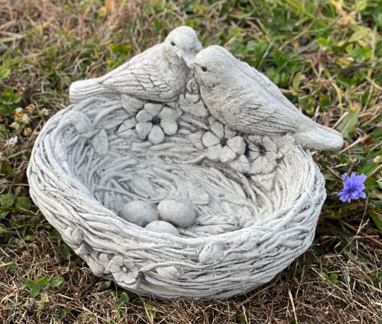 Concrete Drinker For Birds sculpture