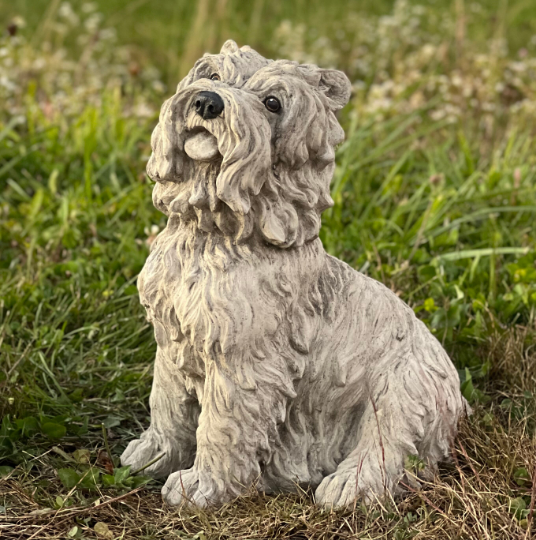 Maltese shih tzu statue