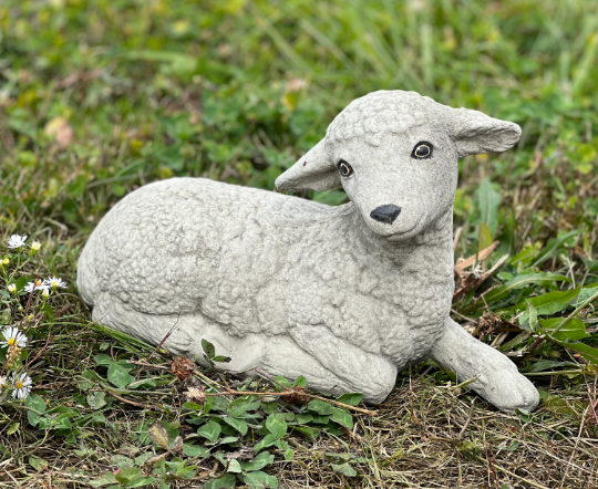 Concrete Sheep figurine