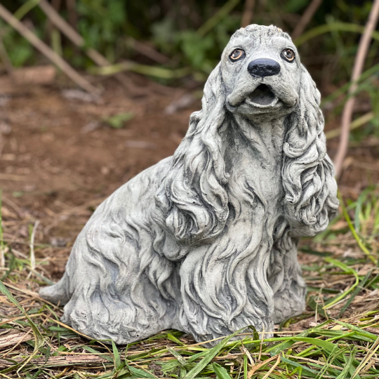 Spaniel dog garden figure