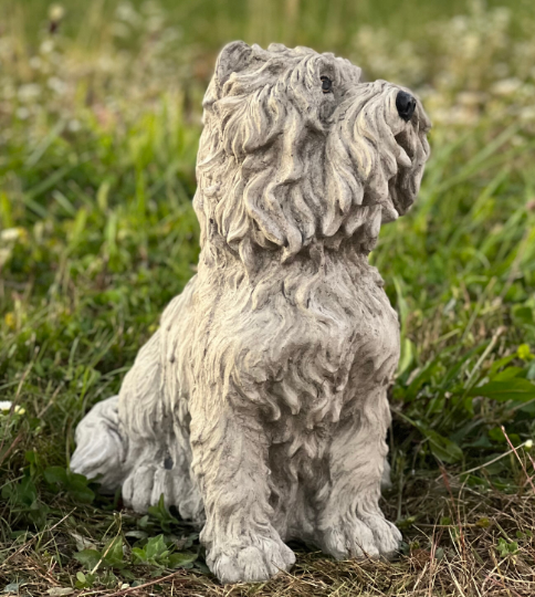 Maltese shih tzu statue