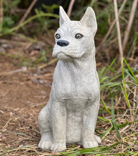 Concrete boxer statue