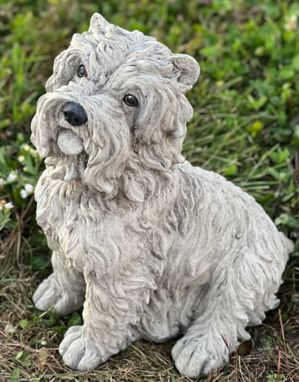Maltese shih tzu statue