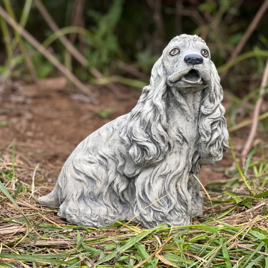 Spaniel dog garden figure