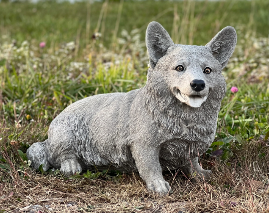 Large sitting Corgi statue