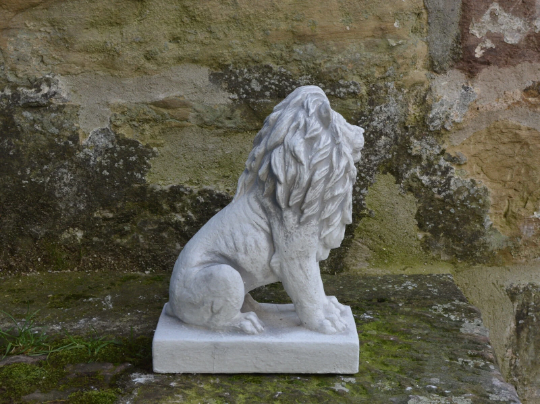 Concrete Pair of Lions For Entrance Way statue