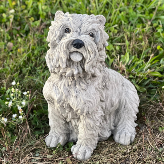 Maltese shih tzu statue