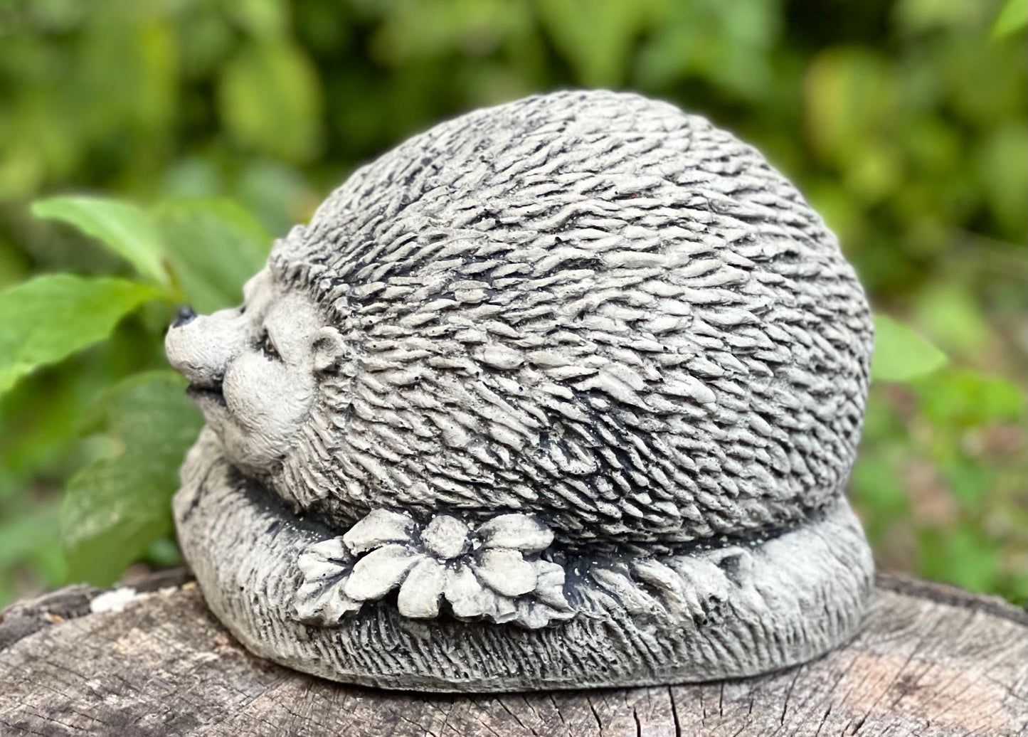 Hedgehog With Flowers Statue