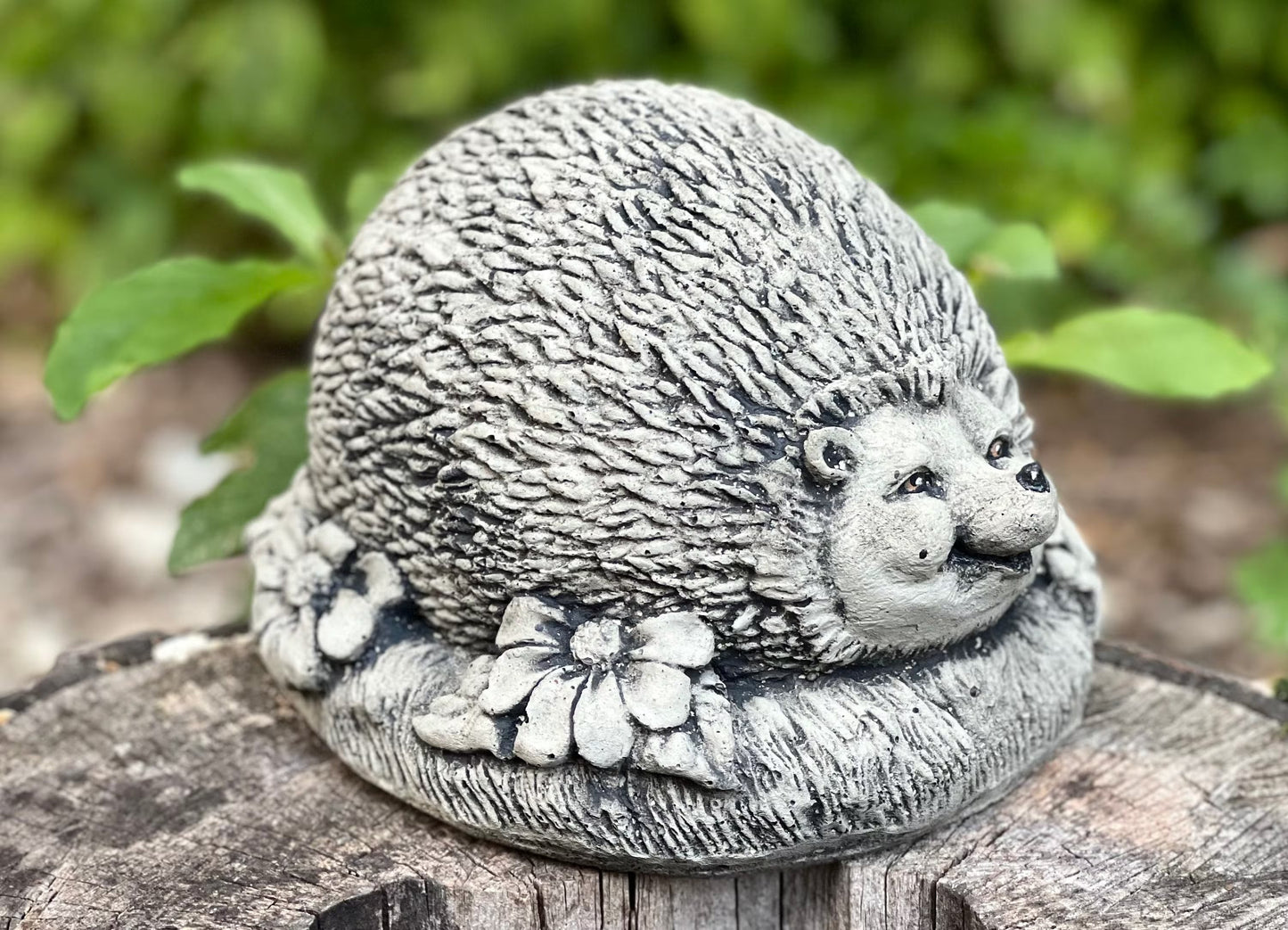 Hedgehog With Flowers Statue