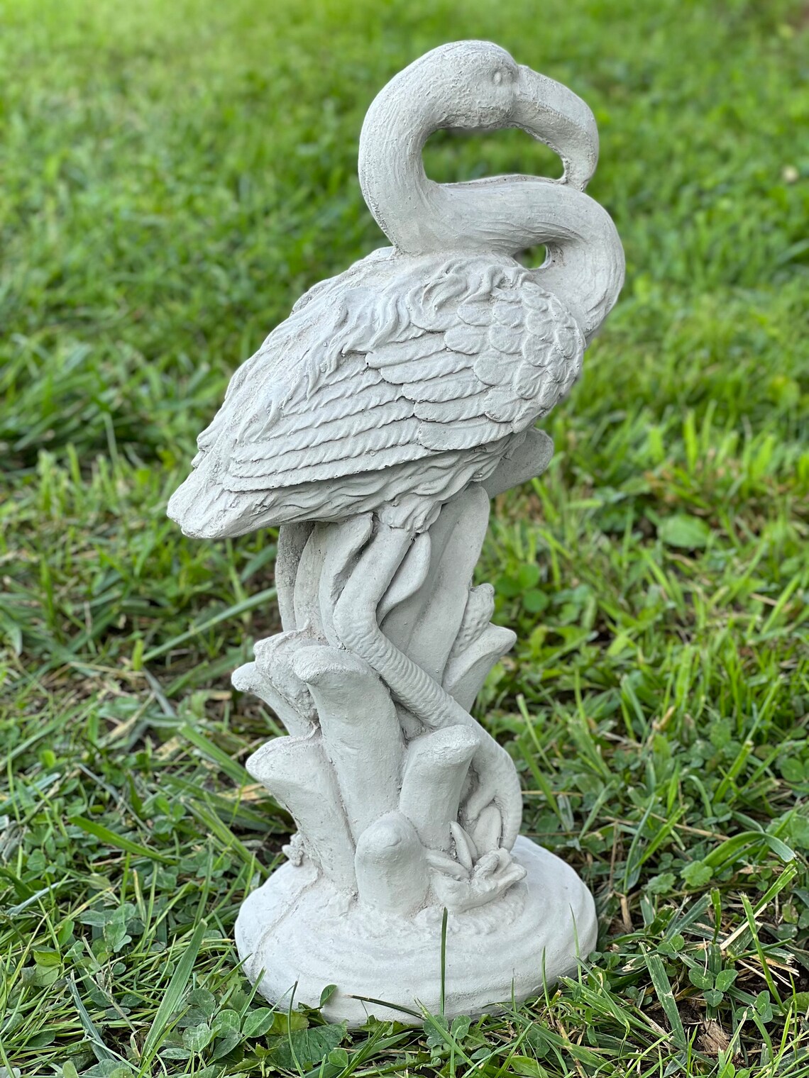 Flamingo statue