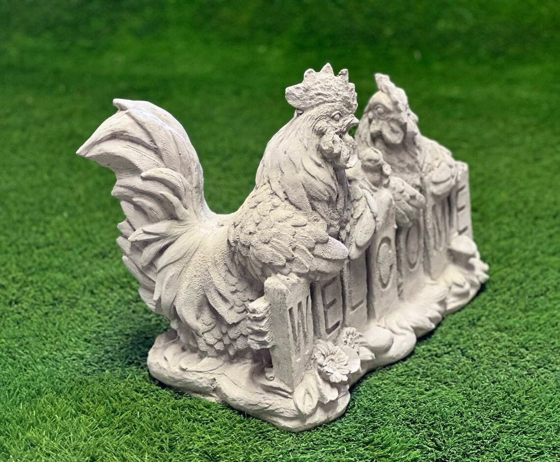 Massive rooster statue