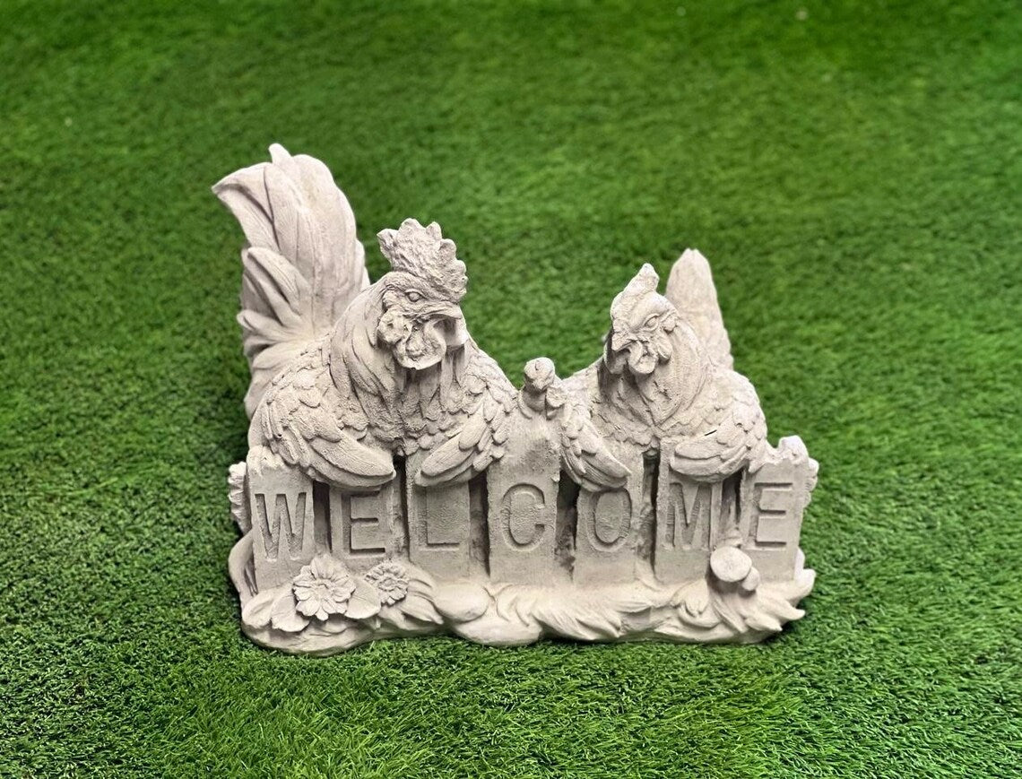 Massive rooster statue