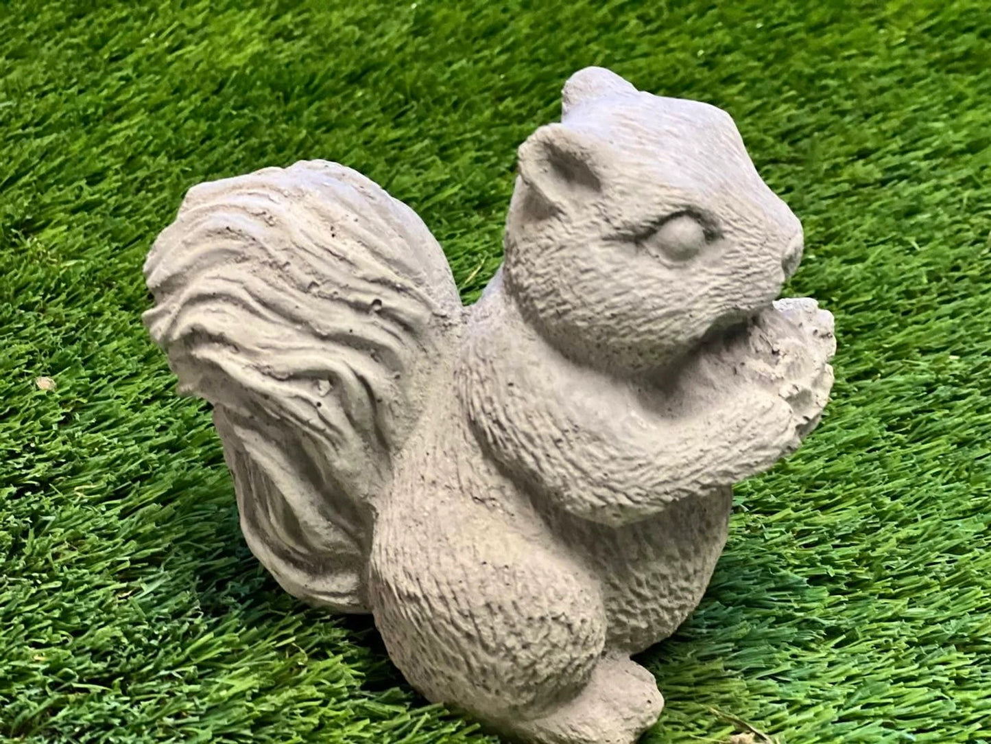 Squirrel with nut statue