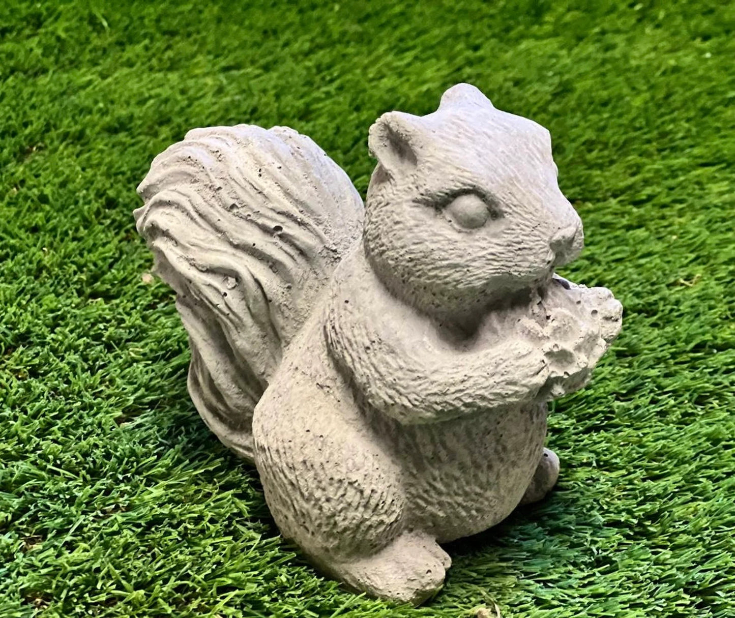 Squirrel with nut statue