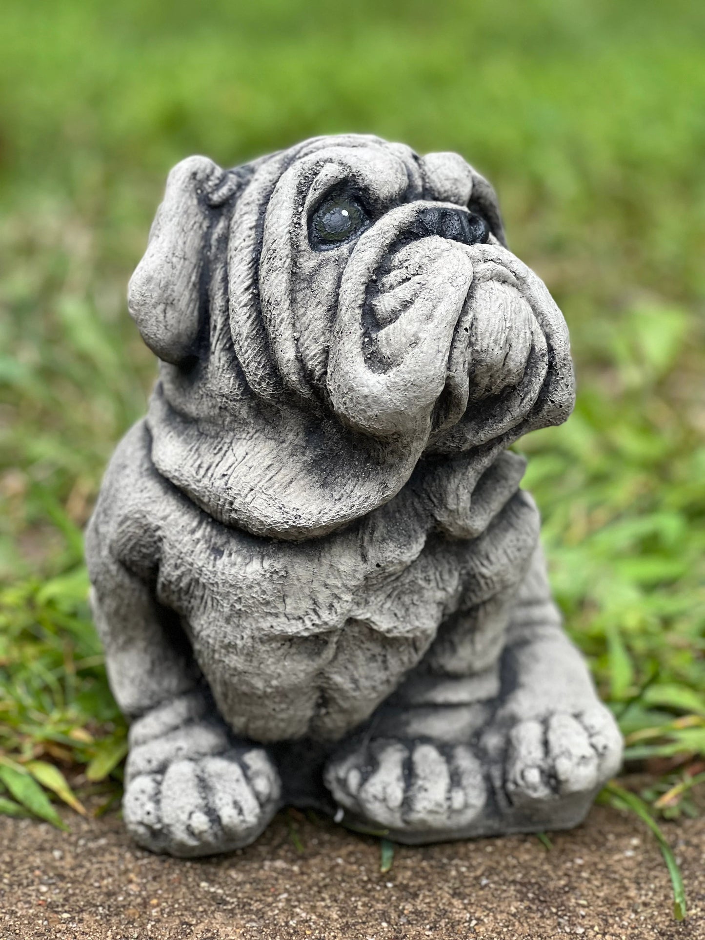 Bulldog statue
