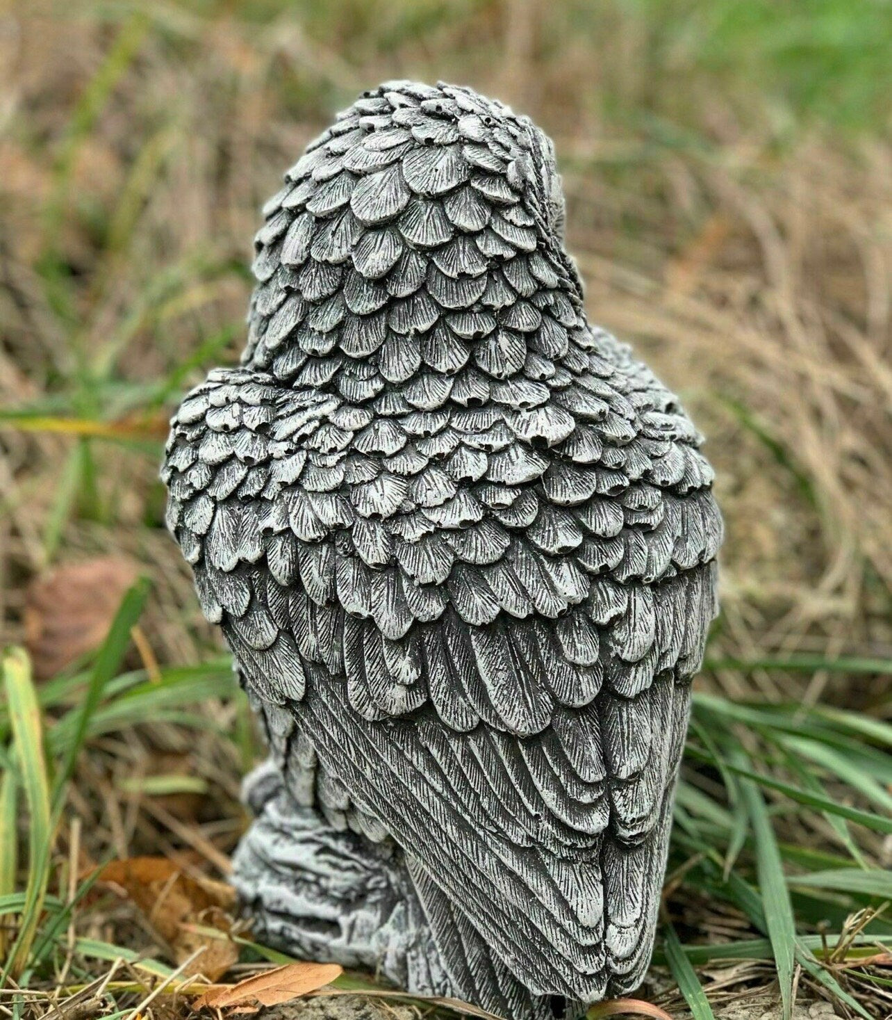 Garden owl statue