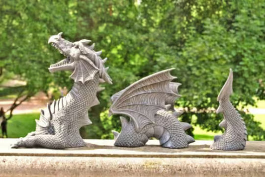 Fantasy dragon statue